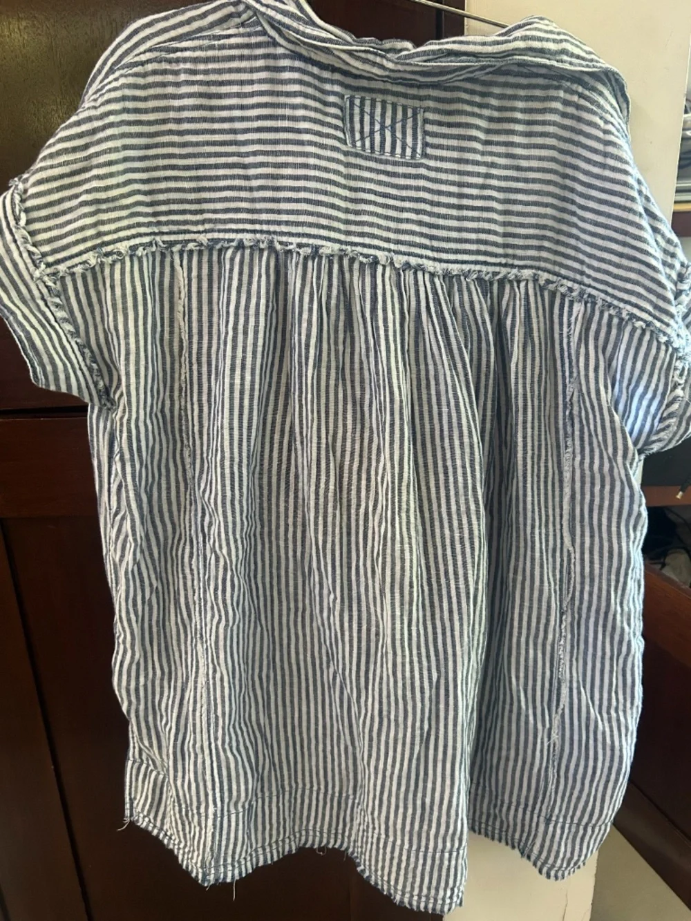 We the Free Indigo Stripe Button Down - Picture 3 of 3